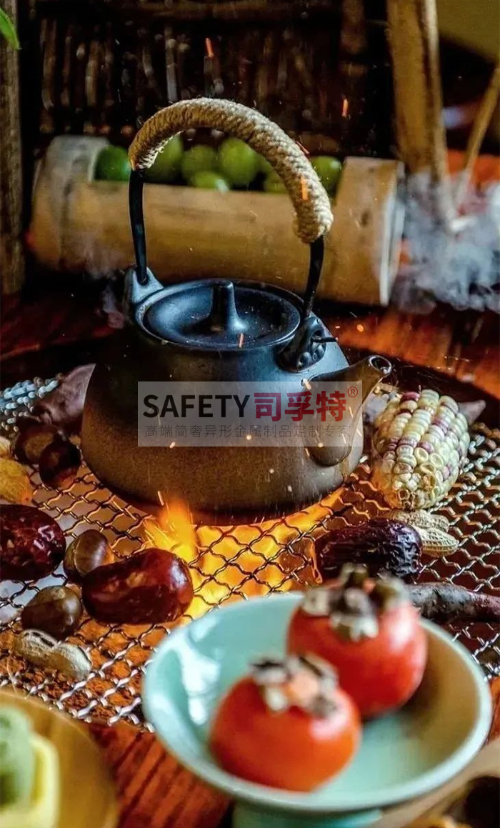 圍爐煮茶小貼士：火災(zāi)、中毒、燙傷需防范[精制鋼圍爐茶桌](圖2)